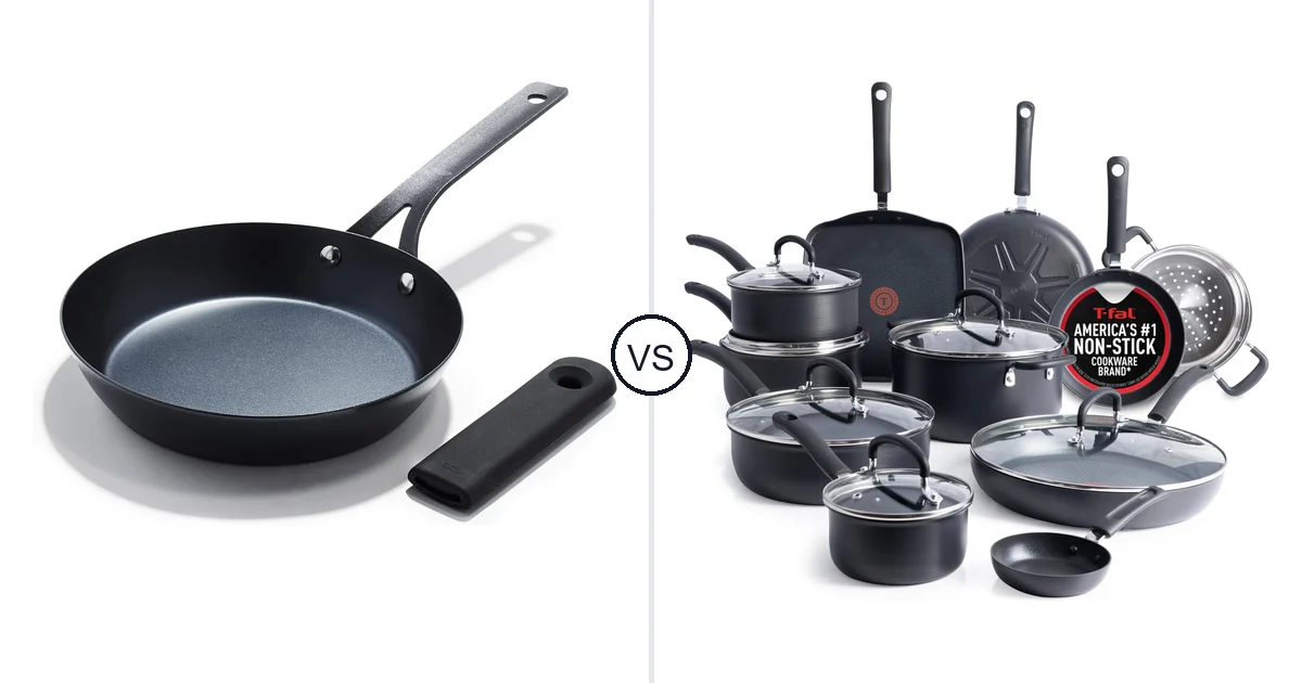 OXO Obsidian Pre-Seasoned vs T-Fal 17-Piece: Oven Comparison