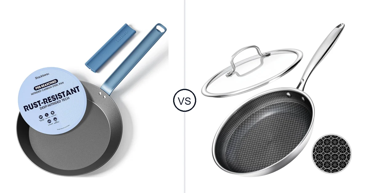 Stackbear Carbon Steel vs USELUCK Nonstick: Oven Performance