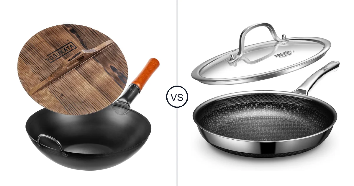 YOSUKATA Carbon Steel Wok vs Yonida Non Stick Frying Pans: Best Oven