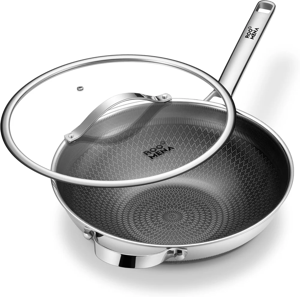 Amazon Basics Carbon Steel Pre-Seasoned Wok