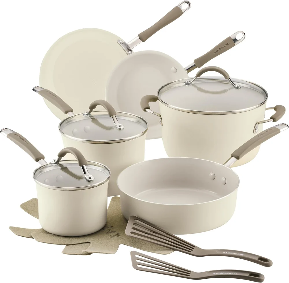KitchenAid 9 Piece Cookware Set with Stainless Steel Handles