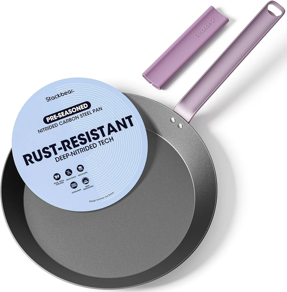 Merten & Storck Pre-Seasoned Carbon Steel 12” Frying Pan