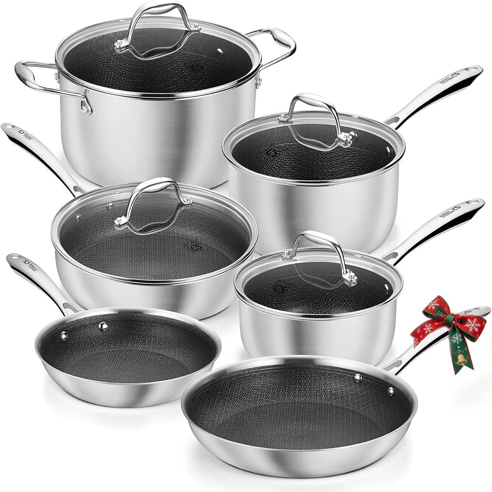 COOKER KING Non Stick Pots and Pans Set
