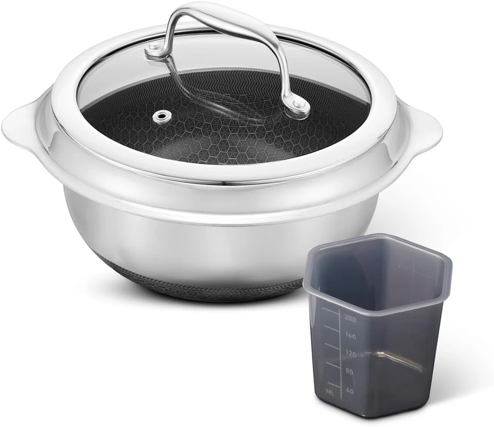 HexClad Hybrid Nonstick 1-Quart Saucepan