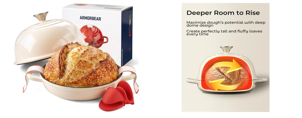 Armorbear Dutch Oven for Bread Baking-5QT Cast images