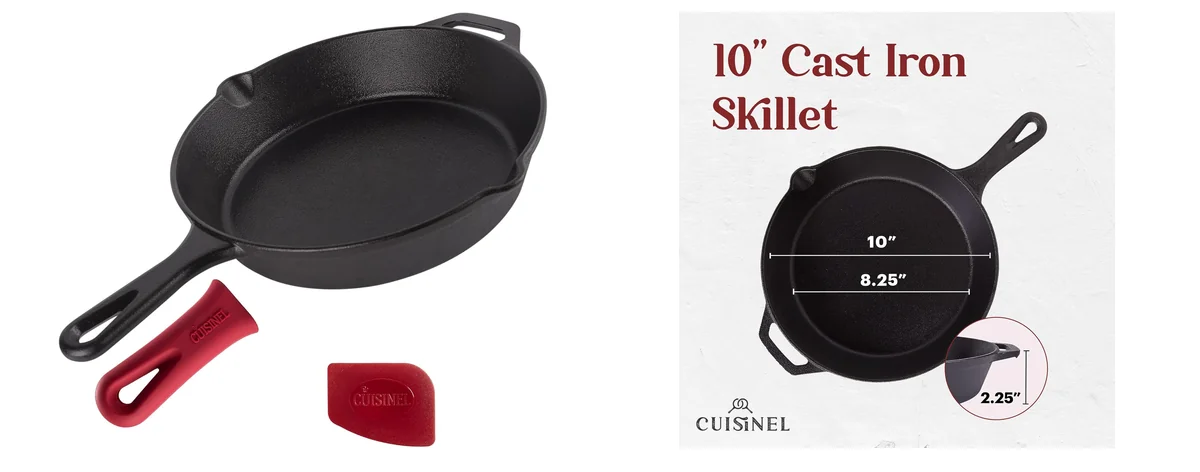 Cuisinel Cast Iron Skillet - 10