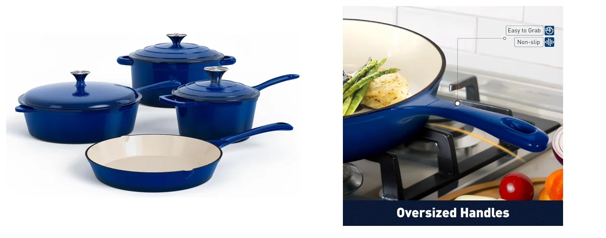 DishDelight 7 Pcs cookware set images