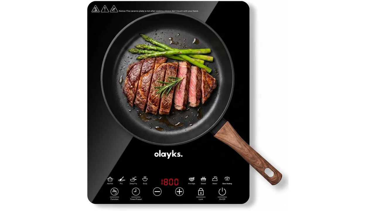Protable Induction Cooktop, 1800w Hot Plate Electric Stove