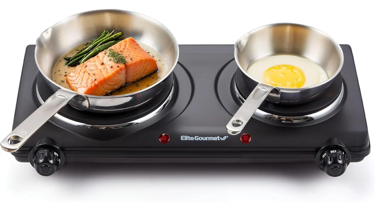 Elite Gourmet Countertop Double Cast Iron Burner – In-Depth