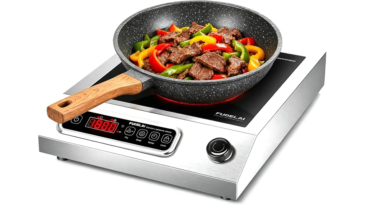 1800W Commercial Grade Induction Cooktop 9 Power Levels