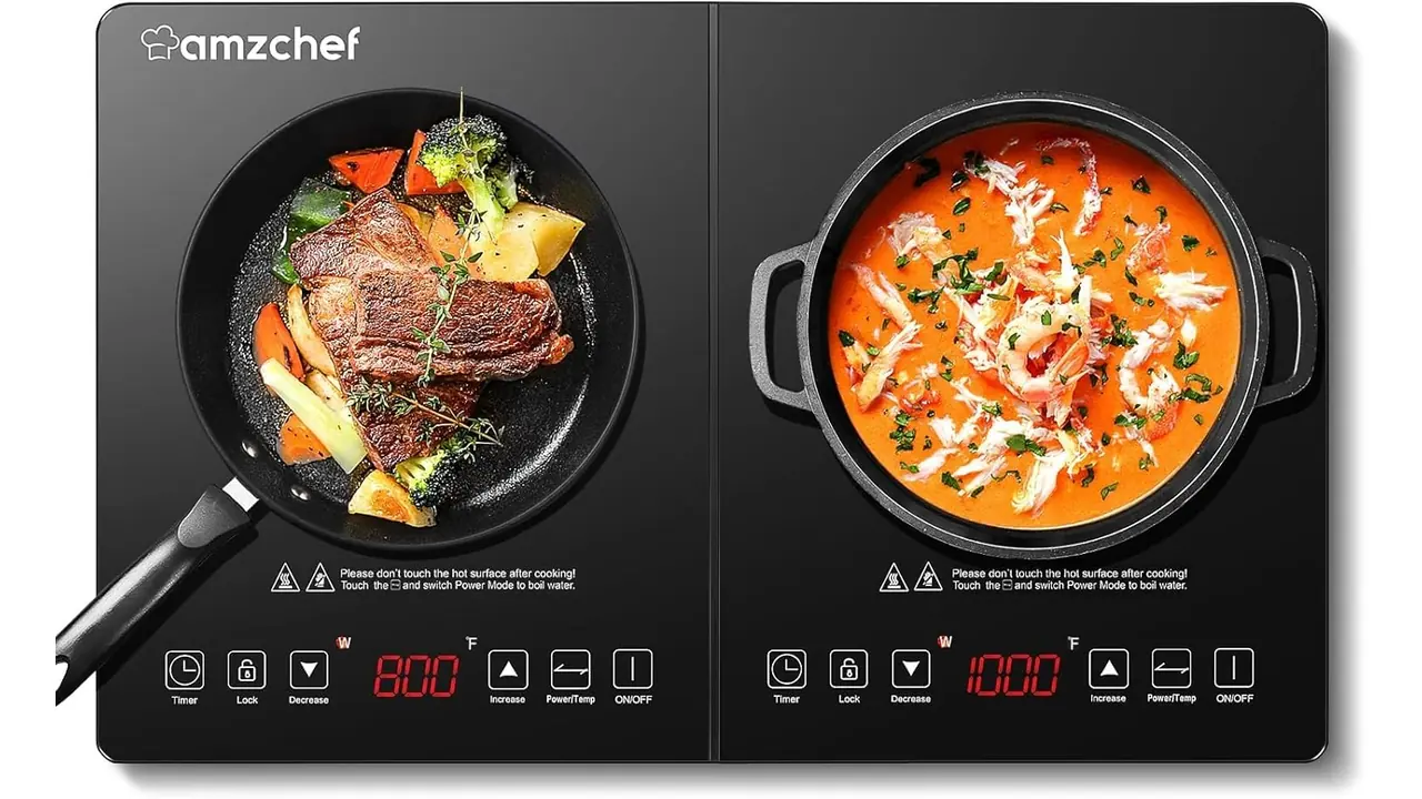 Double Induction Cooktop AMZCHEF Induction Cooker 2