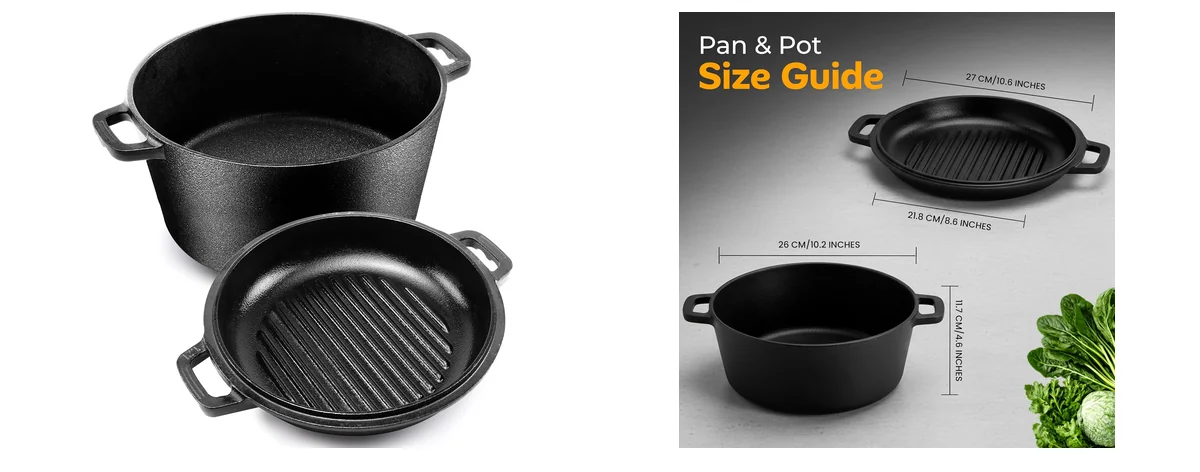KICHLY Cast Iron Dutch Oven images