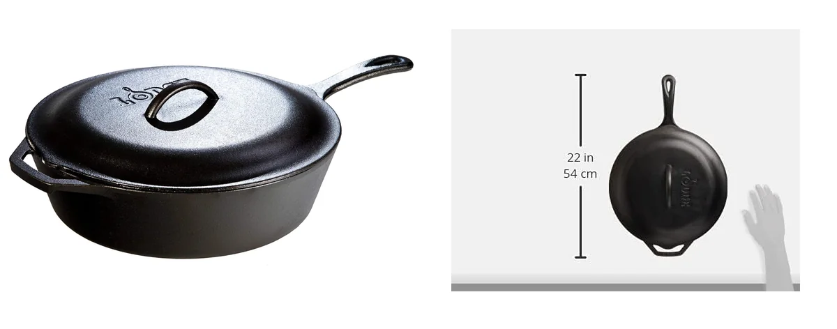 Lodge 5 Quart Pre-Seasoned Cast Iron Deep images