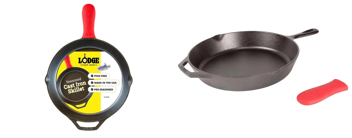 Lodge Seasoned Cast Iron Skillet 12 Inches images