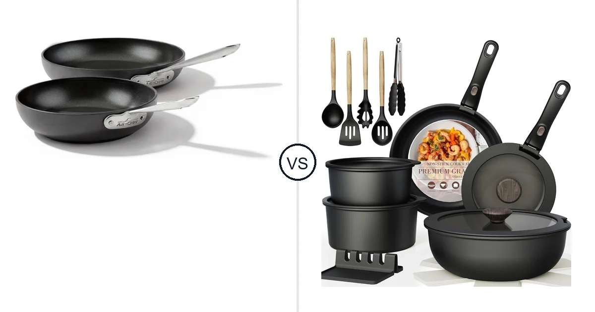 All-Clad 2 Piece Set vs Astercook 21 Piece: Oven Comparison (Key