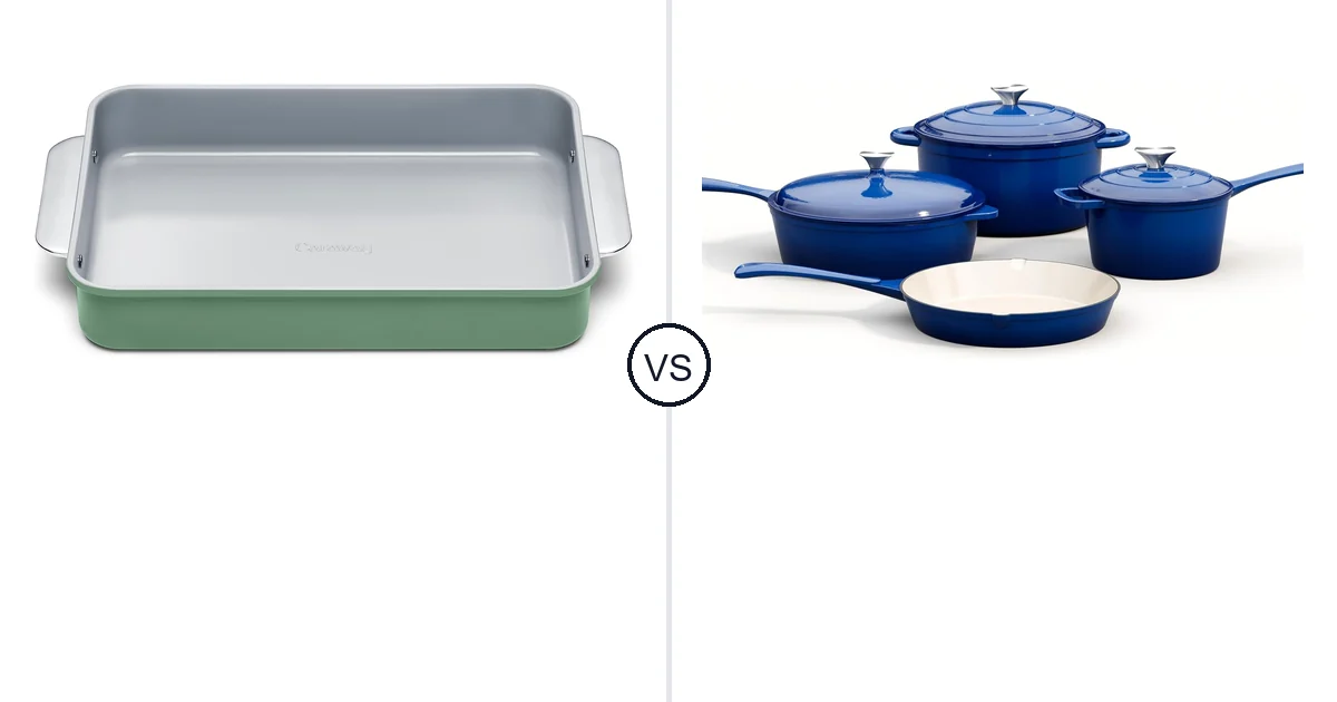 Caraway Non-Stick Ceramic vs MAISON ARTS 7 Piece Enameled: Oven