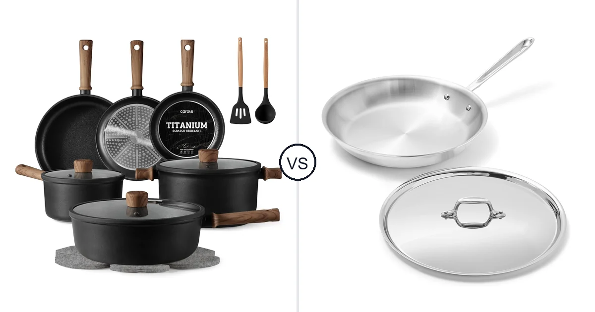 CAROTE 16 PCS vs All-Clad D3® Stainless: Which Oven Should You Buy?