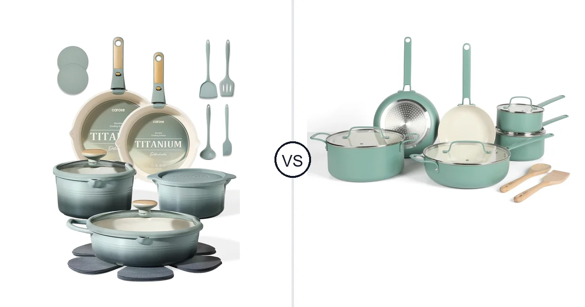 CAROTE 20 Piece vs Martha Stewart 12-Piece: Oven Comparison