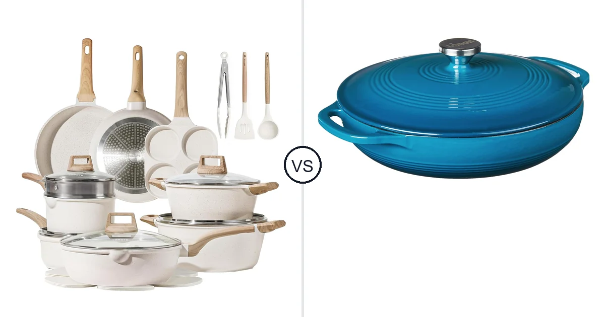 CAROTE 21 Piece vs Lodge Essential Enamel: Best Oven Comparison