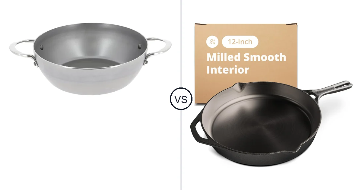 De Buyer MINERAL B vs Greater Goods Cast Iron: Which One Fits You?