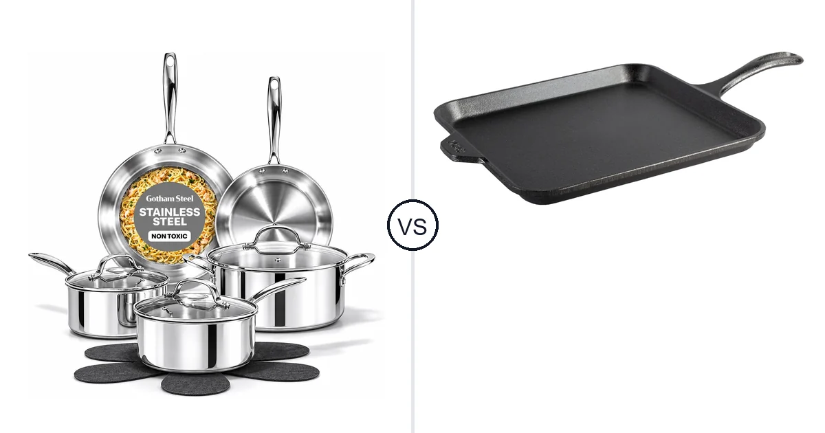 GOTHAM STEEL 8 Inches vs Lodge Seasoned Cast Iron: Best Oven for