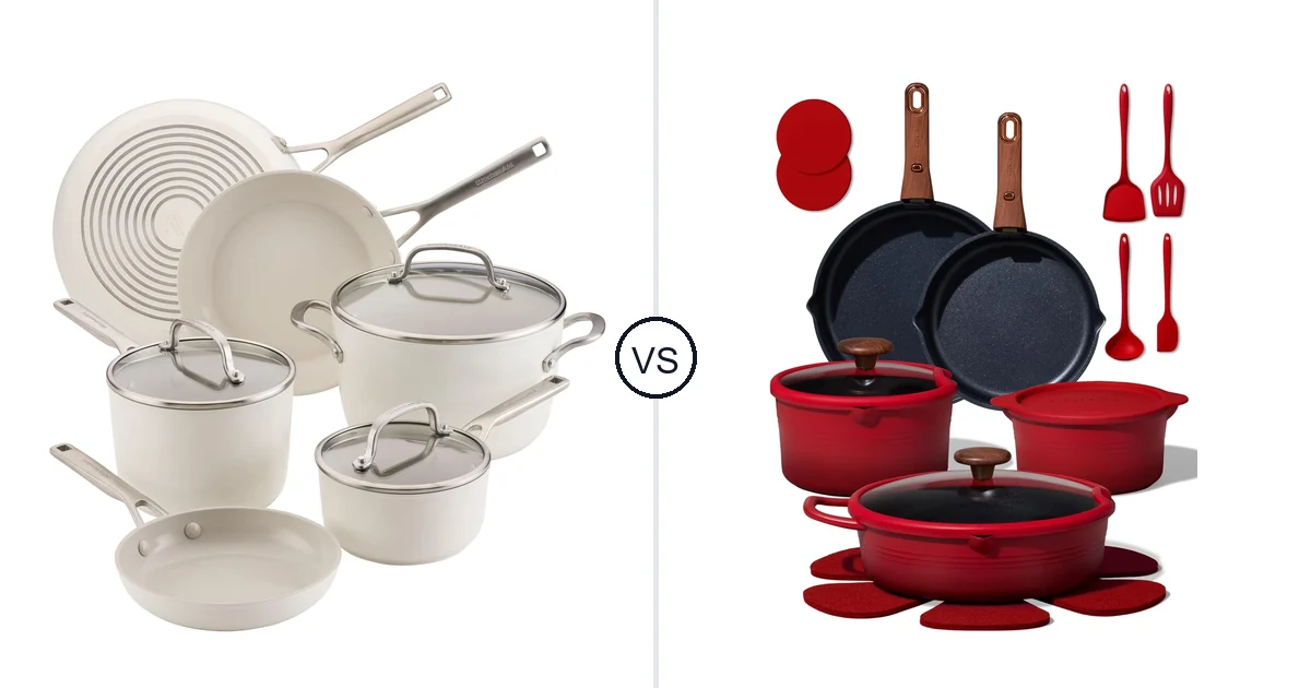 KitchenAid 9 Piece Cookware vs CAROTE 20 Piece: Best Oven Cookware