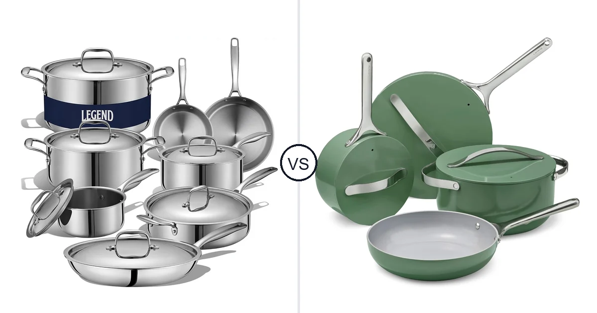 LEGEND COOKWARE 5-Ply vs Caraway 12pc: Best Oven Cookware