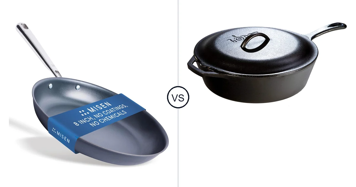 Misen Carbon Nonstick™ vs Lodge 5 Quart Pre-Seasoned: Which Oven