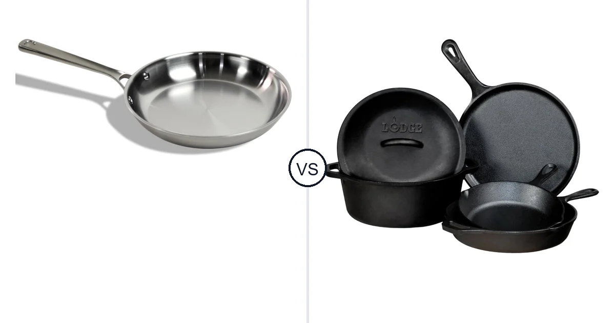 STRATA Carbon Steel Clad vs Lodge Cast Iron Set: Oven Comparison
