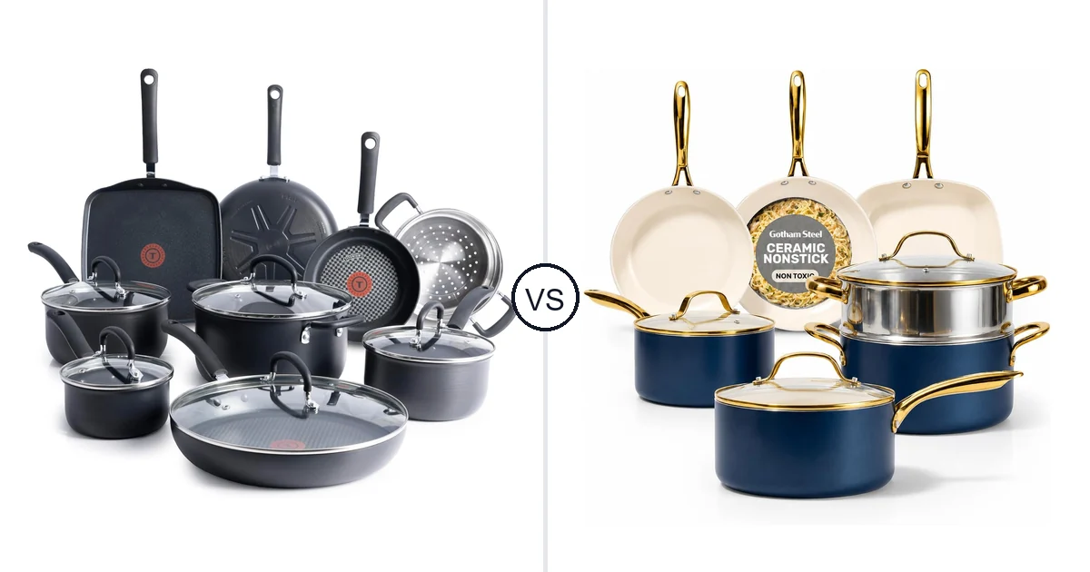 T-Fal 14-Piece vs GOTHAM STEEL 12 Pc Set: Best Oven Comparison