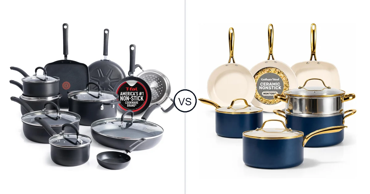 T-Fal 17-Piece vs GOTHAM STEEL 12 Pc Set: Best Oven Should You Buy?