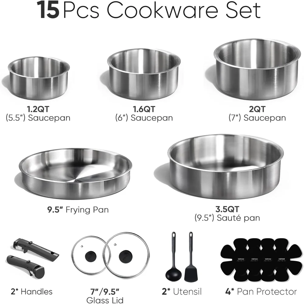 CAROTE 15PCS