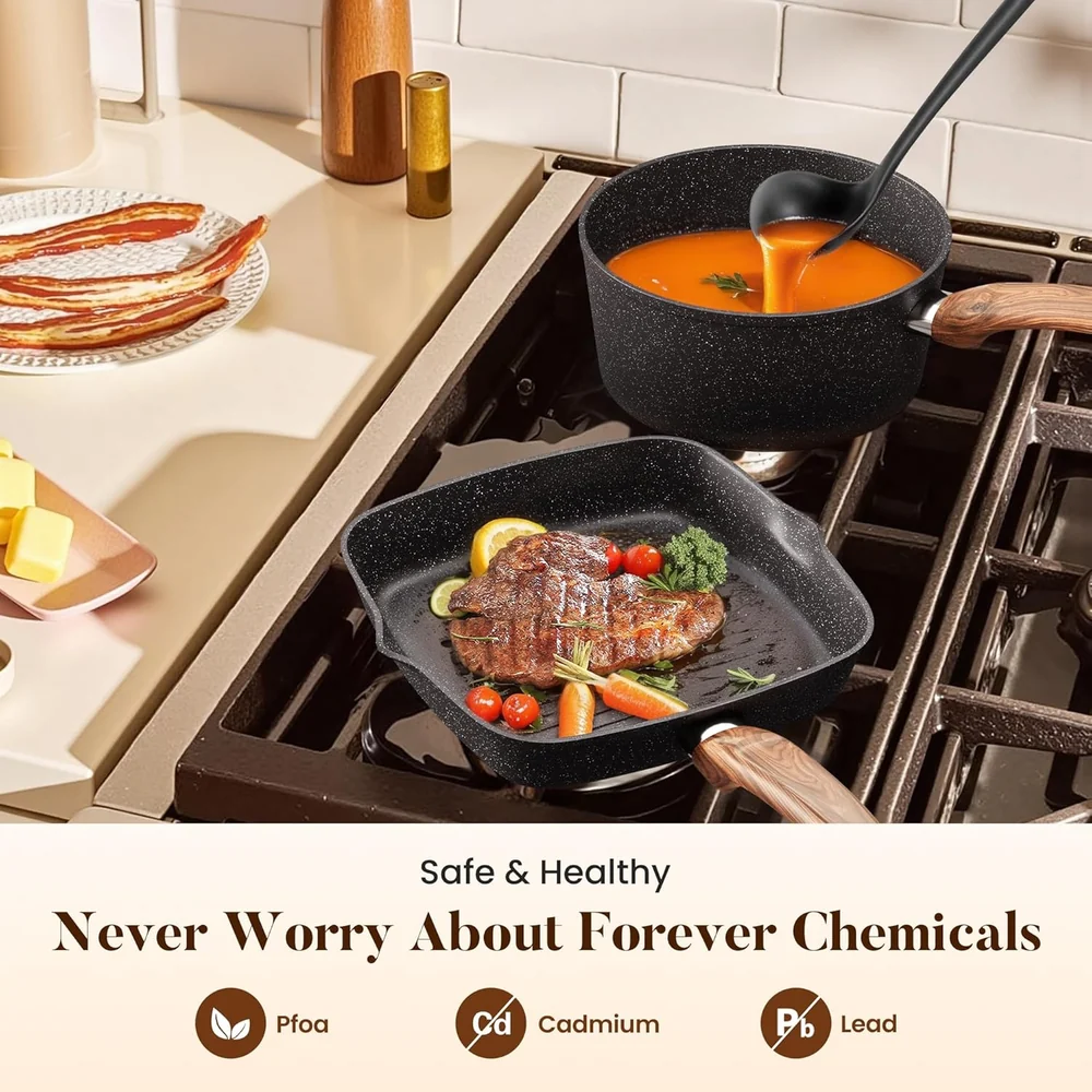 Kitchen Academy 30 PCS Cookware Set