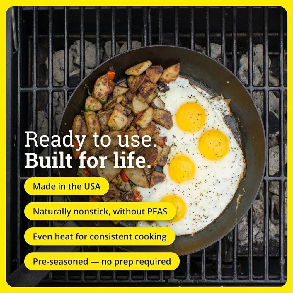 Lodge 12 Inch Carbon Steel Skillet -