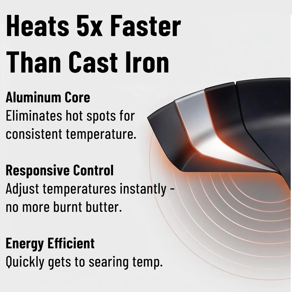 Misen Carbon Nonstick™ Skillet - Nitrided Carbon
