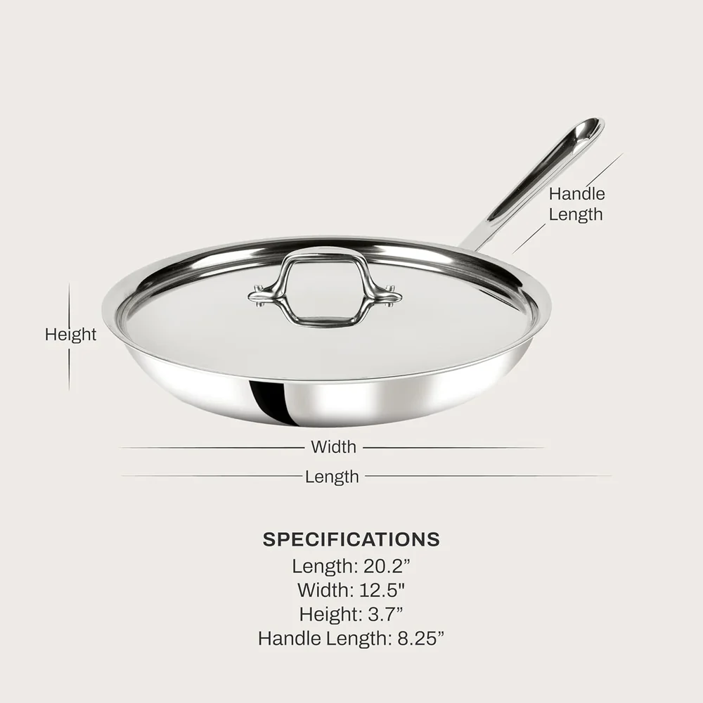 All-Clad D3® Stainless Steel 12 inch Frying