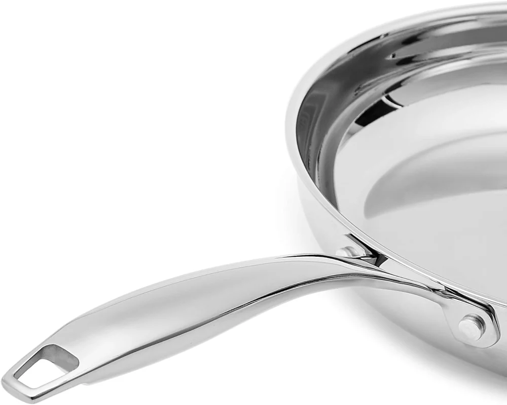 Amazon Basics Stainless Steel Frying Pan Set