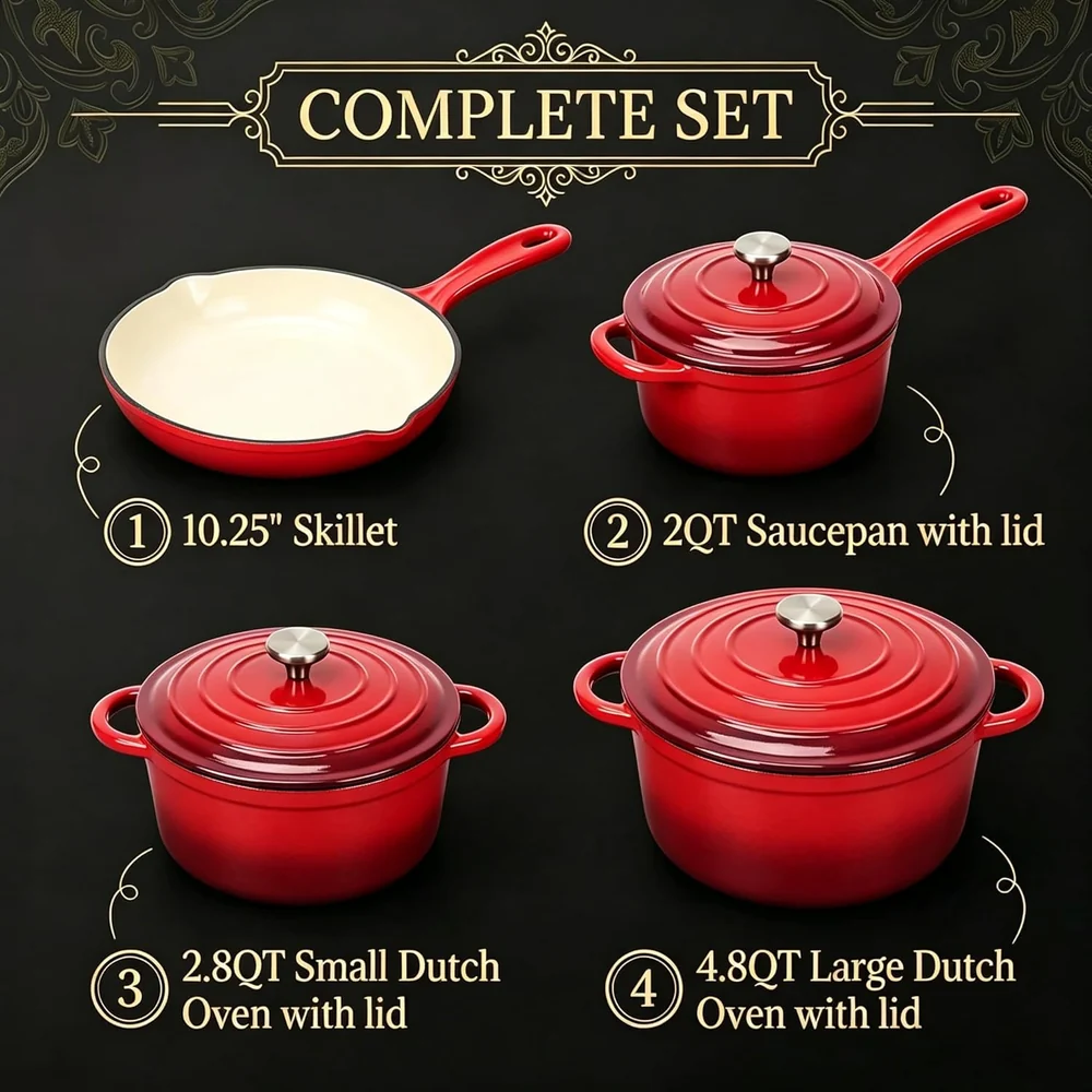 QuliMetal 7-Piece-Rouge
