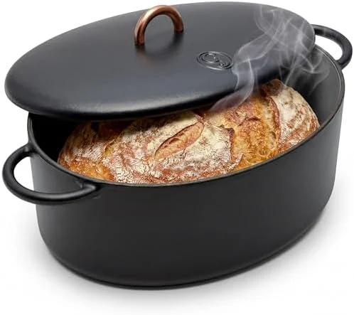 KICHLY Cast Iron Dutch Oven