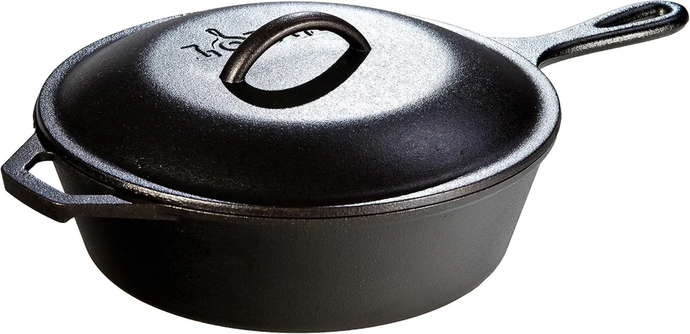 Lodge 5 Quart Pre-Seasoned Cast Iron Deep