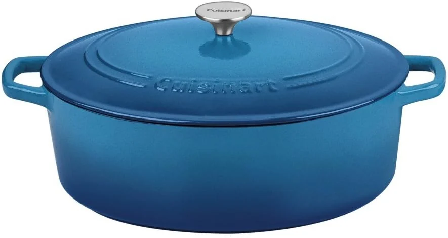 ROSSALLINI Signature Enameled Cast Iron Oval Dutch