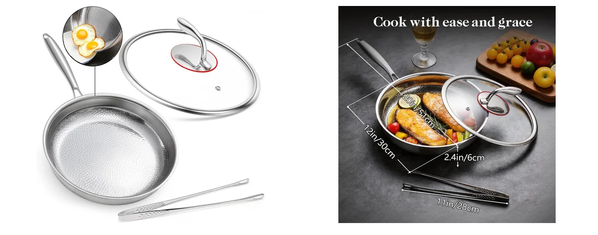 AVOWB.T.Q Titanium Pans for Cooking images