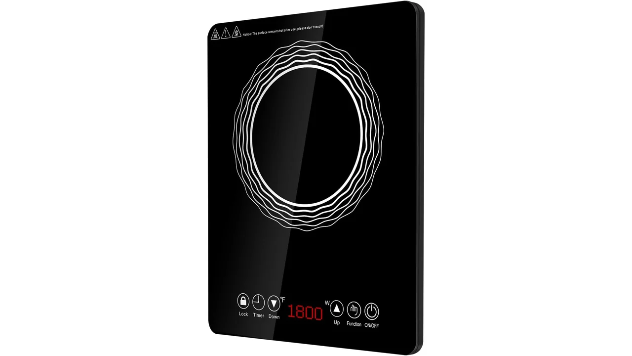 Portable Induction Burner, 1500W Electric Countertop Burner