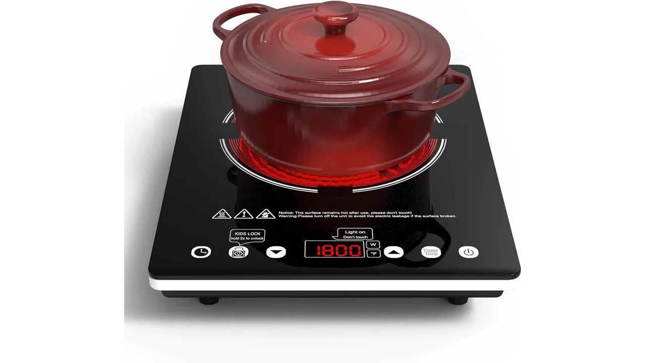 Single Burner Electric Cooktop 1800W – 110V Electric Stove