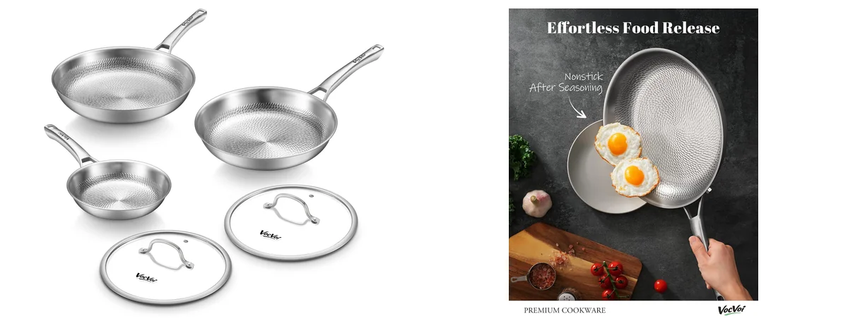 VocVoi Titanium Pans for cooking images
