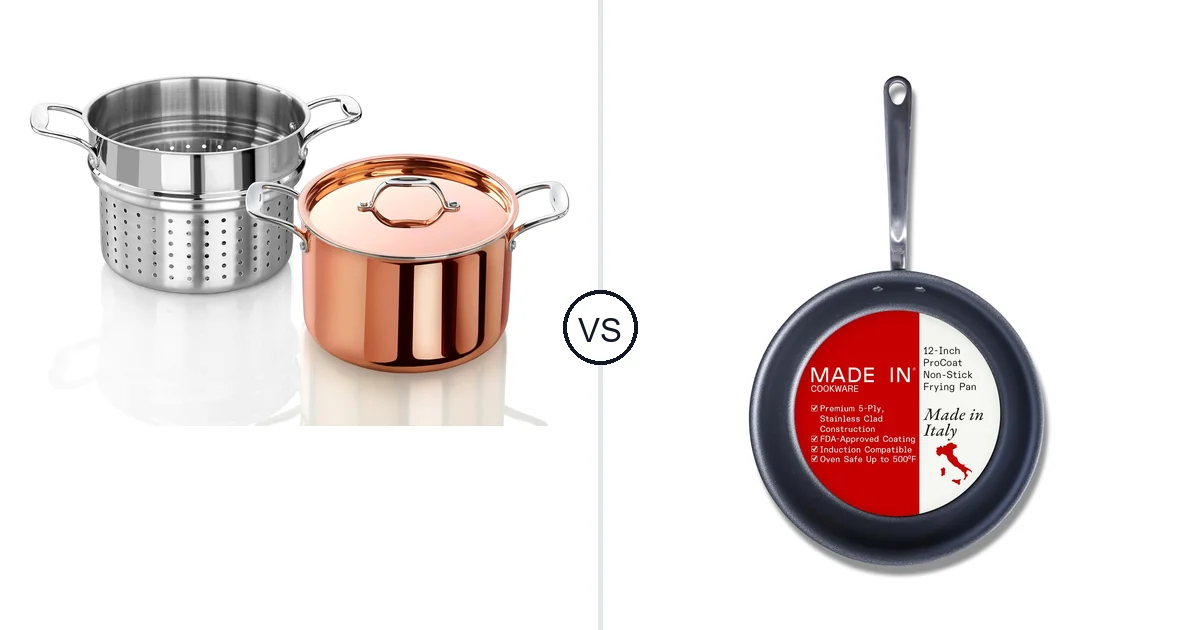 Comparison of Artaste Rain Copper Clad Cookware (7.5 QT and Made In Graphite