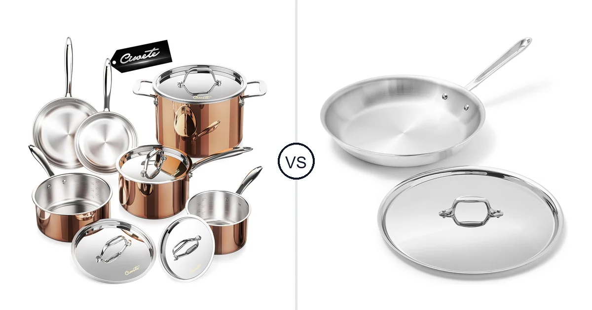 Ciwete Copper SS 10 PC vs All-Clad D3® Stainless Steel: Oven
