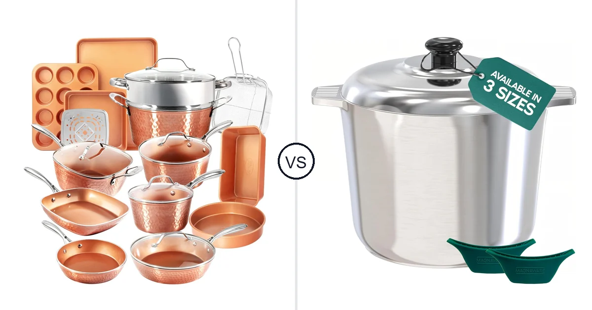 GOTHAM STEEL 20 Piece Set vs MAGNAWARE 10 Quart Cast: Best Oven