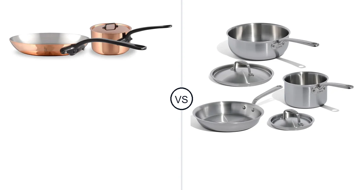 Mauviel Large vs Made in 5-Piece: Best Cookware Set