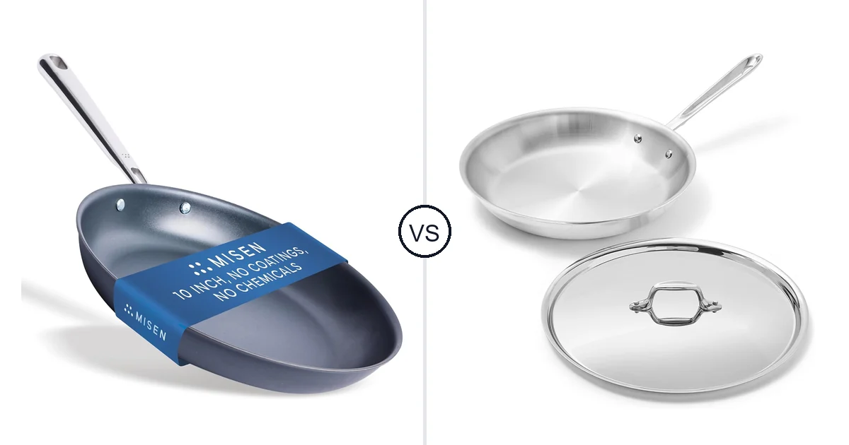Misen Carbon Nonstick™ vs All-Clad D3® Stainless Steel: Oven